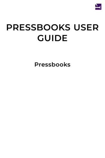 Cover image for Pressbooks User Guide