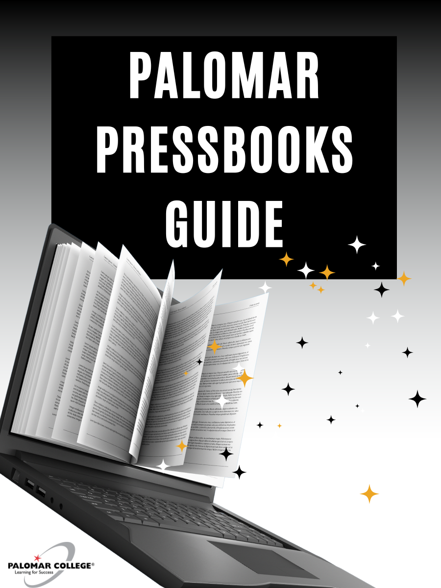 Cover image for Palomar Pressbooks User Guide