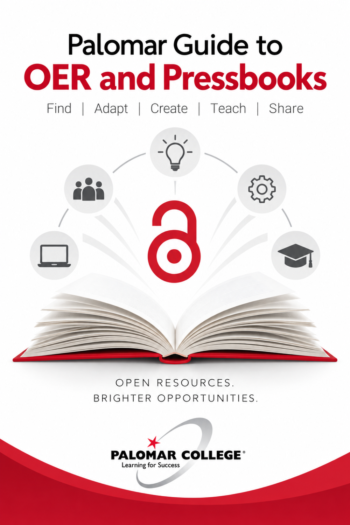 Cover image for Palomar Guide to OER and Pressbooks
