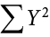 sigma-summation Upper Y Sup 2